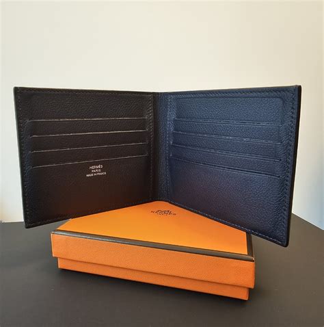 hermes citizen twill wallet black|citizen twill compact card holder.